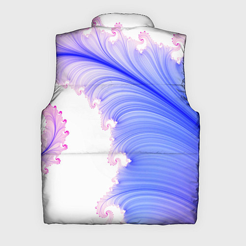 Мужской жилет Узоры неон фрактал / 3D-Светло-серый – фото 2