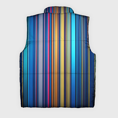 Мужской жилет Яркие вертикальные линии / 3D-Светло-серый – фото 2