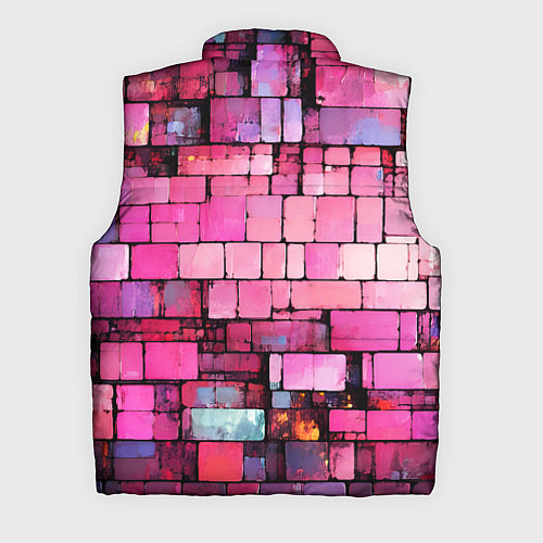 Мужской жилет Pink bricks / 3D-Светло-серый – фото 2