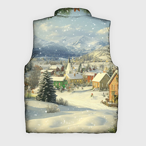 Мужской жилет Дух рождества / 3D-Светло-серый – фото 2