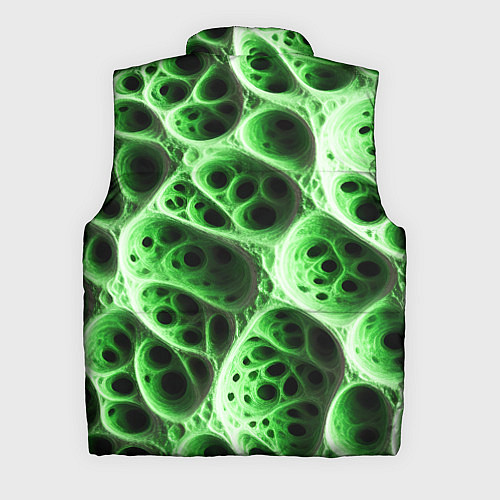 Мужской жилет Зелёная пористая структура / 3D-Светло-серый – фото 2