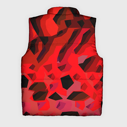 Мужской жилет Чёрно-красная пористая абстракция / 3D-Светло-серый – фото 2