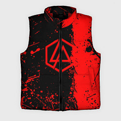 Мужской жилет Linkin park краски всплеск текстура, цвет: 3D-красный