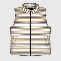 Мужской жилет Бежевый с синей полосой, цвет: 3D-светло-серый