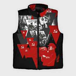 Мужской жилет Советская экономика - Владимир Ленин, цвет: 3D-красный