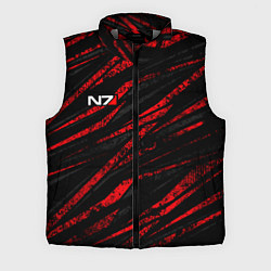Мужской жилет N7 - красный камуфляж, цвет: 3D-светло-серый