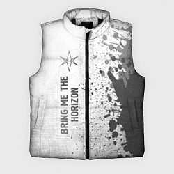 Мужской жилет Bring Me the Horizon - white gradient по-вертикали, цвет: 3D-черный