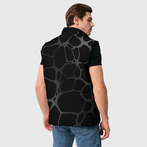 Мужской жилет Toyota - монохромный аква / 3D-Черный – фото 4