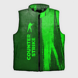Мужской жилет Counter Strike - green gradient по-вертикали, цвет: 3D-черный