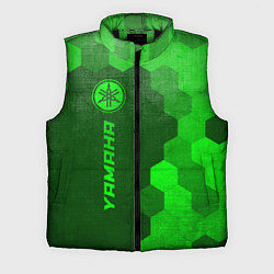 Мужской жилет Yamaha - green gradient по-вертикали, цвет: 3D-черный