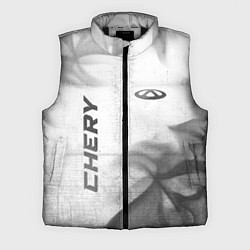 Мужской жилет Chery - white gradient вертикально, цвет: 3D-черный