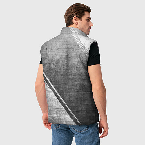 Мужской жилет FAW - grey gradient вертикально / 3D-Черный – фото 4