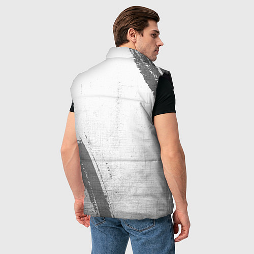 Мужской жилет Tottenham - white gradient вертикально / 3D-Черный – фото 4