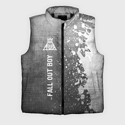Мужской жилет Fall Out Boy - grey gradient по-вертикали, цвет: 3D-черный