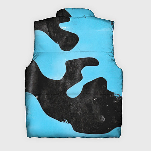 Мужской жилет Черно-зеленый камуфляж и герб РФ / 3D-Светло-серый – фото 2