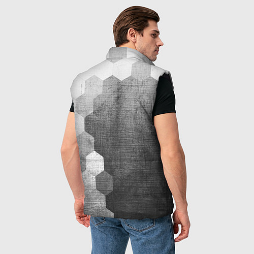Мужской жилет Dongfeng - grey gradient по-вертикали / 3D-Черный – фото 4