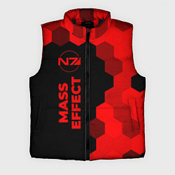 Мужской жилет Mass Effect - red gradient по-вертикали, цвет: 3D-черный
