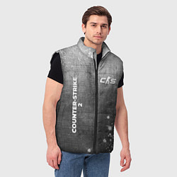 Мужской жилет Counter-Strike 2 - grey gradient вертикально, цвет: 3D-черный — фото 2