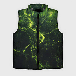 Мужской жилет Зеленые волокна - текстура, цвет: 3D-светло-серый