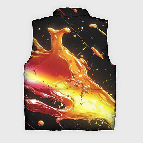 Мужской жилет Динамичная краска текстура / 3D-Светло-серый – фото 2