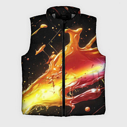 Мужской жилет Динамичная краска текстура, цвет: 3D-светло-серый