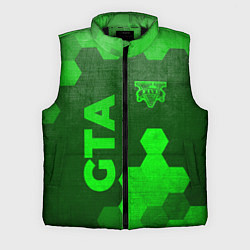 Мужской жилет GTA - green gradient вертикально, цвет: 3D-черный