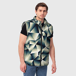 Мужской жилет Осколки льда, цвет: 3D-светло-серый — фото 2