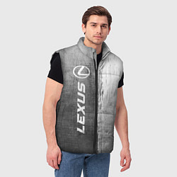 Мужской жилет Lexus - grey gradient по-вертикали, цвет: 3D-черный — фото 2