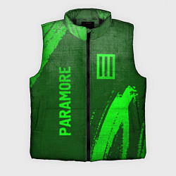 Мужской жилет Paramore - green gradient вертикально, цвет: 3D-черный