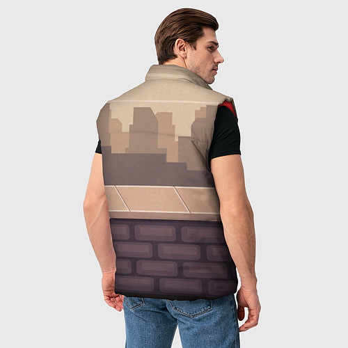 Мужской жилет Смотровая площадка / 3D-Красный – фото 4