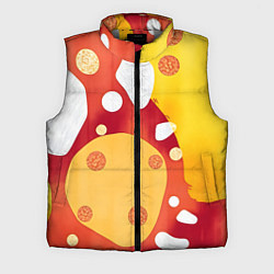 Мужской жилет Теплая африканская абстракция, цвет: 3D-светло-серый