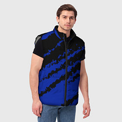 Мужской жилет The color is black and blue, цвет: 3D-светло-серый — фото 2