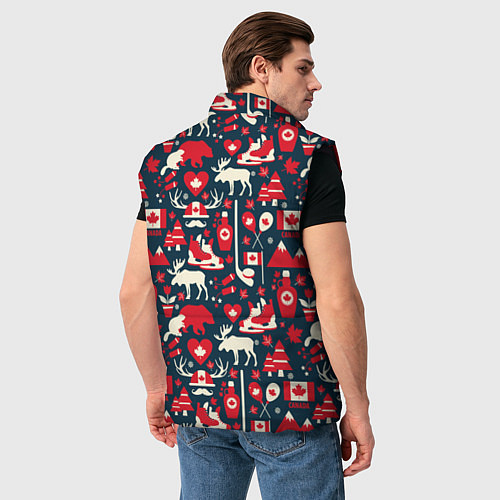 Мужской жилет Канада / 3D-Черный – фото 4