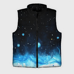 Мужской жилет Синяя светящееся краска, цвет: 3D-черный