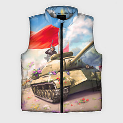 Мужской жилет Русский танк, цвет: 3D-светло-серый