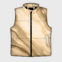 Мужской жилет Светлый коричневый текстура камень мрамор, цвет: 3D-черный