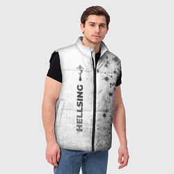 Мужской жилет Hellsing - white gradient по-вертикали, цвет: 3D-черный — фото 2