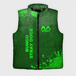 Мужской жилет Bungo Stray Dogs - green gradient вертикально, цвет: 3D-черный
