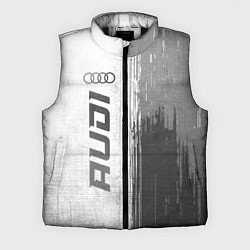 Мужской жилет Audi - white gradient по-вертикали