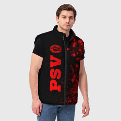 Мужской жилет PSV - red gradient по-вертикали, цвет: 3D-черный — фото 2