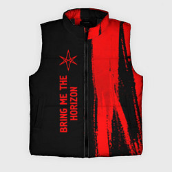 Мужской жилет Bring Me the Horizon - red gradient по-вертикали, цвет: 3D-черный
