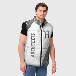Мужской жилет Architects - white gradient вертикально, цвет: 3D-черный — фото 2