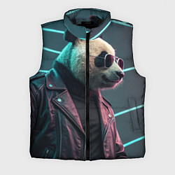 Мужской жилет Cyberpunk panda, цвет: 3D-черный