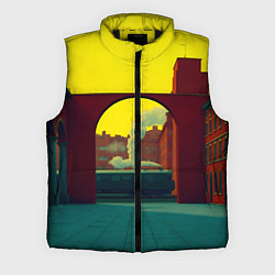 Мужской жилет Арт с поездом, цвет: 3D-черный