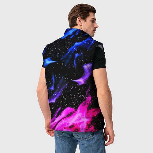 Мужской жилет Doom flame neon / 3D-Светло-серый – фото 4