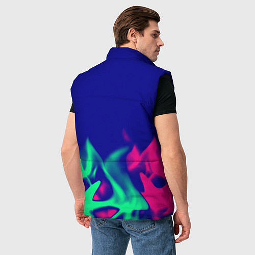 Мужской жилет Nirvana fire neon / 3D-Черный – фото 4