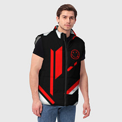 Мужской жилет Nirvana текстура полосы, цвет: 3D-светло-серый — фото 2