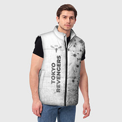 Мужской жилет Tokyo Revengers - white gradient по-вертикали, цвет: 3D-черный — фото 2