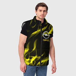Мужской жилет Opel огненный стиль, цвет: 3D-светло-серый — фото 2