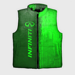 Мужской жилет Infiniti - green gradient по-вертикали, цвет: 3D-черный